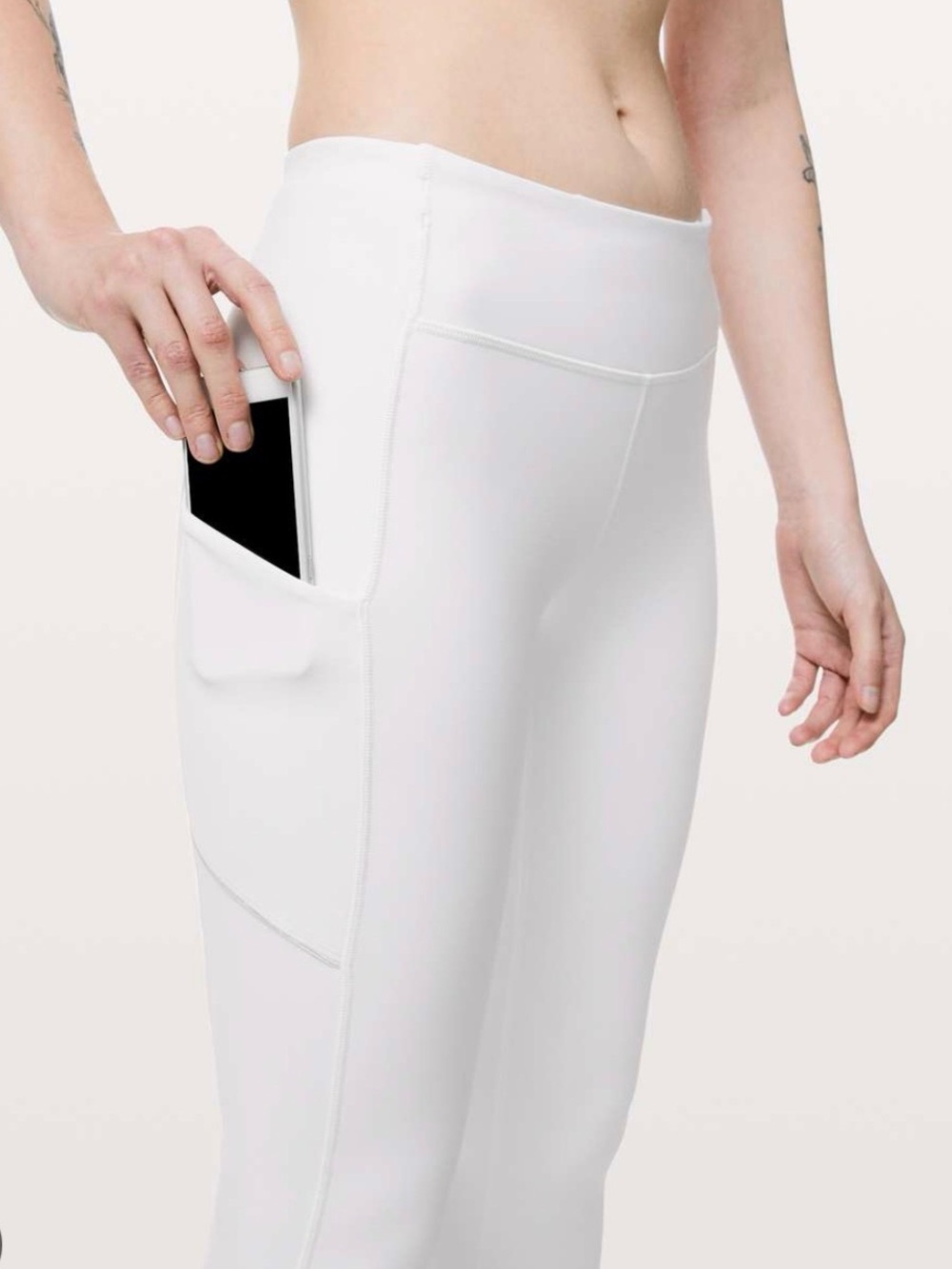 lululemon athletica White High-Rise Track Joggers with Side Phone Pocket
